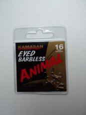 Kamasan Animal Barbless - Eyed maat 16 Kamasan Animal Barbless - Eyed
