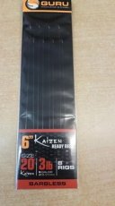 Guru Kaizen Ready Rigs 6" haak 16 / nylon 0.15mm Guru Kaizen Ready Rigs 6" haak 16 / nylon 0.15mm